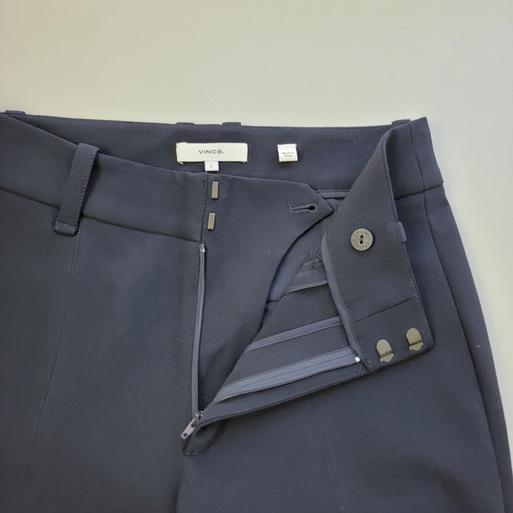 Vince Skinny Ankle Pants Womens 4‎ Blue Casual Career Minimalist Stretch - Picture 7 of 15